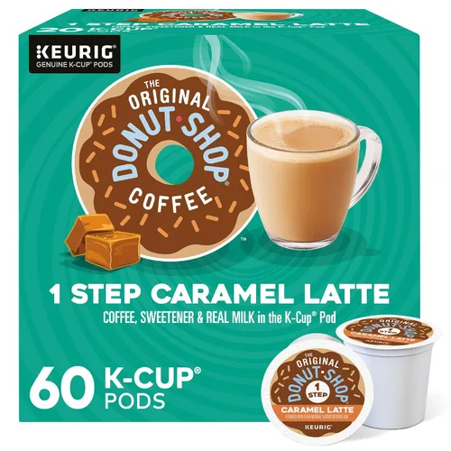 Vista 16 de The Original Donut Shop - Cápsulas de Caramel Latte para Single-Serve Keurig K-Cup, café saborizado, 20