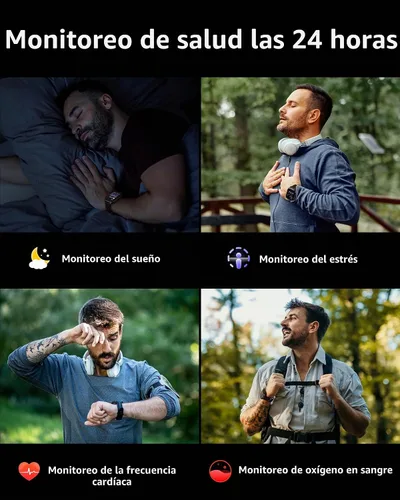 Vista 5 de Parsonver GPS Smart Watch for Men (Answer/Make Calls), 10-Day Battery