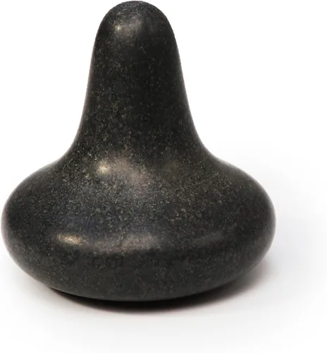 Vista 2 de Master Massage Kit de piedra de masaje caliente de basalto en forma de hongo con punto de gatillo, punto de presión y herramientas de acupresión