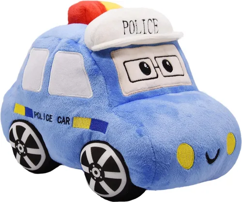 Vista 7 de Juguete de Carro de Ambulancia de Peluche Suave Camión Blanco Súper Lindo Peluche Excelentes Regalos para Niños o Fiesta de Cumpleaños 10.6 Pulgadas