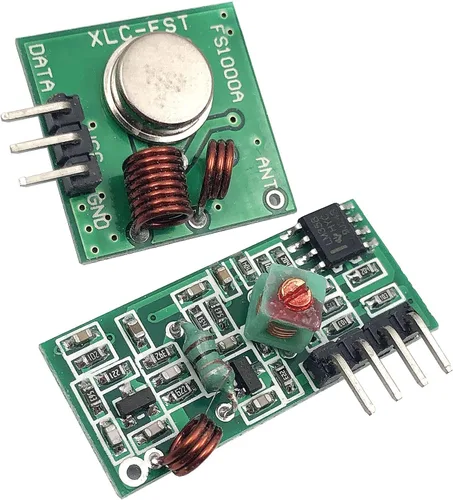 Vista 7 de FainWan 5 juegos de transmisor + receptor 433M Módulo transceptor súper regenerativo de alta frecuencia compatible con alarma antirrobo