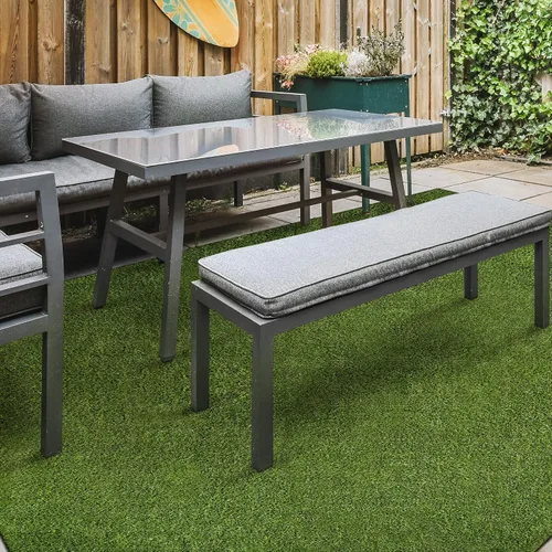 Vista 3 de MSI Alfombra de césped artificial de 1.496 in de grosor para exteriores, césped artificial para perros, césped artificial, césped para mascotas