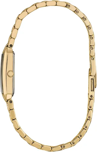 Vista 2 de Citizen Eco-Drive Classic Dress Corso - Reloj rectangular de acero inoxidable para mujer, 2 manecillas, cierre de joyería