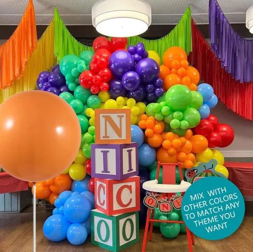 Vista 9 de 15 globos grandes de 24 pulgadas, globos surtidos grandes, de látex grueso, resistente, redondos, grandes, gigantes, grandes, grandes, grandes