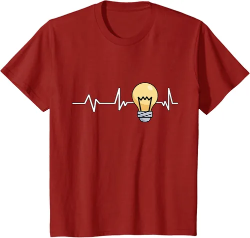 Vista 42 de Bombilla Heartbeat bombilla regalo bombilla bombilla camiseta Negro
