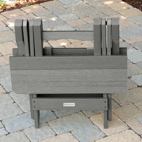 Vista 4 de highwood Mesa auxiliar Adirondack plegable, teca costera Coastal Teak