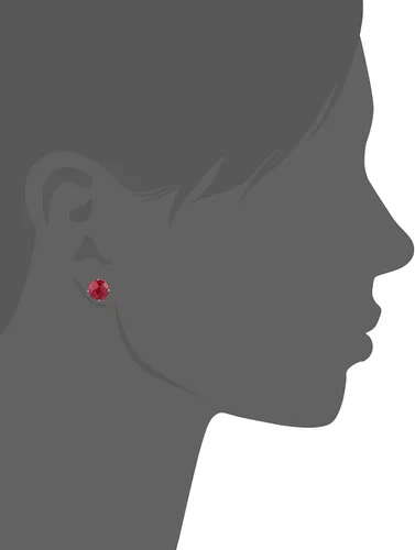 Vista 2 de Tienda Collection 10k Gold Round Birthstone Stud Earrings for Women