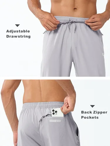Vista 6 de NORTHYARD Pantalones deportivos para correr para hombre, ligeros, pantalones de senderismo para entrenamiento, gimnasio, correr, pantalones