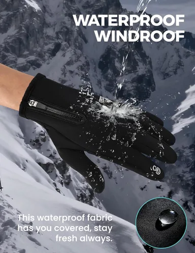 Vista 3 de AURUZA Guantes de ciclismo con cremallera