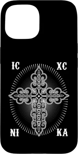 Vista 6 de IC XC Nika Cross Christogram Orthodox Christian Case for iPhone 17