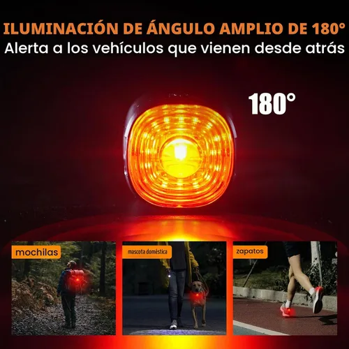 Vista 5 de Bike Rear Light Rechargeable Taillight: Semaho Safety Bicycle Tail Lights for Night Riding