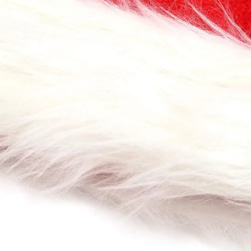 Vista 3 de CCINEE Sombrero de Papá Noel para niños, sombreros de Papá Noel de Navidad, sombrero rojo de felpa para decoración del hogar, suministros de fiesta