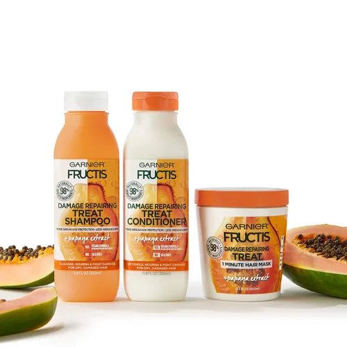 Vista 7 de Garnier Hair Care Fructis - Máscara para el cuidado del cabello, Papaya, Golosinas