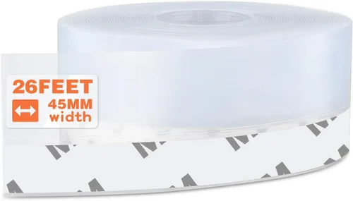 Vista 12 de MIKOSI cinta de sellado de silicona de 26 pies, cinta adhesiva para puertas, ventanas, huecos de duchas