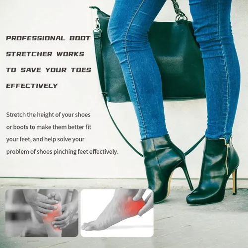 Vista 5 de XYH Botas elásticas para mujer, 4 estilos de estirador de botas, estirador de botas para botas vaqueras ajustables especializadas.