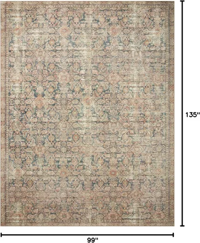 Vista 81 de Loloi Angela Rose Aubrey Collection AUB-02 - Alfombra decorativa de 2 pies 3 pulgadas x 3 pies 9 pulgadas, altura de pelo 0,19 pulgadas, diseño