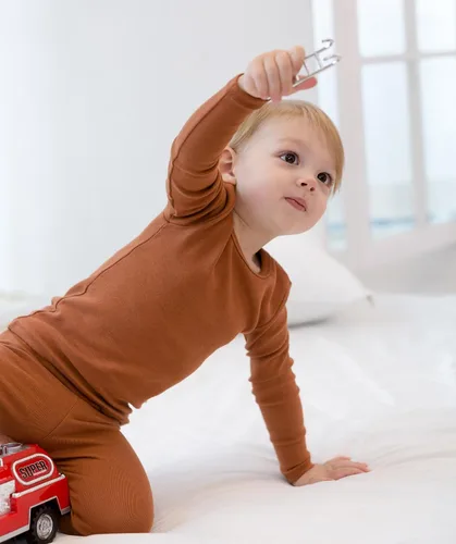 Vista 134 de AVAUMA - Pijama para niños y niñas de algodón básico para uso diario