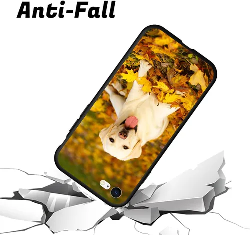 Vista 3 de Funda de teléfono con foto personalizada para iPhone 7 8 SE 2020 2022, imagen/texto personalizado, cubierta negra suave y delgada, regalo único