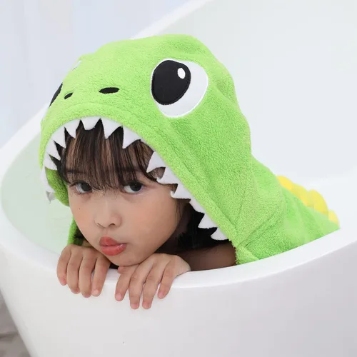Vista 4 de Toalla de baño para niños con capucha, toallas de playa de gran tamaño, bata de baño para piscina, playa, baño