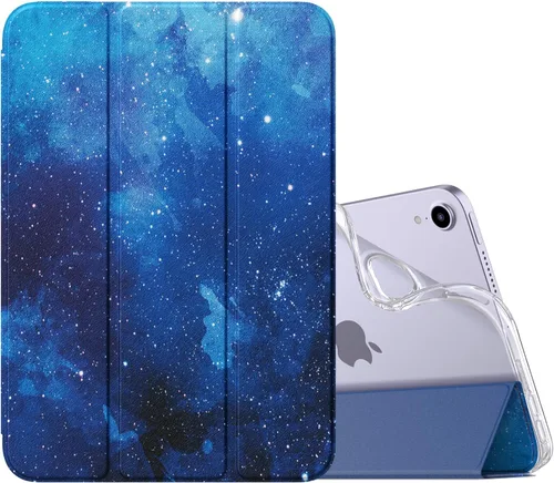 Vista 34 de MoKo Funda para el nuevo iPad mini 7 (A17 Pro) 2024, Funda para iPad mini de 6ª generación 2021 (21,08 cm), Funda para iPad mini 6, Funda trasera