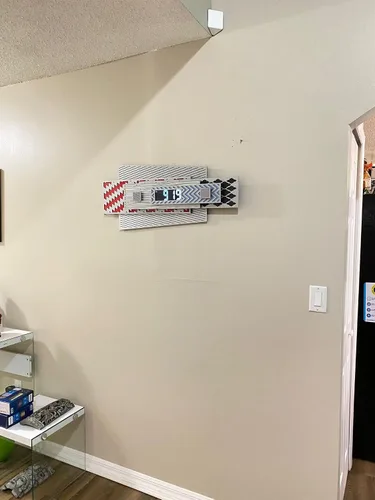 Vista 4 de Rocket Reloj de pared digital 3D "Colección de diseño especial de reloj de pared 2023