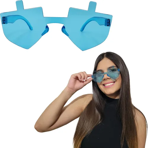 Vista 5 de Hanukkah Dreidel en forma de gafas, disfraz de disfraz, juego de simulación
