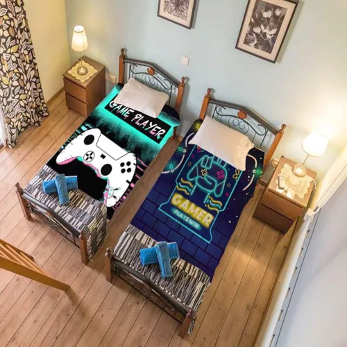 Vista 7 de Manta suave de juegos de regalo para niños, niñas y adolescentes, manta de franela de forro polar de videojuegos para niños, adolescentes, adultos