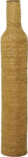 Vista 3 de Deco 79 Jarrón decorativo de madera de bambú para centro de mesa, florero para decoración del hogar, 9 x 9 x 48 pulgadas, marrón