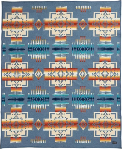 Vista 16 de Pendleton Chief Joseph - Cobija de lana Wool Felt Binding, Breathable, Napped for Softness