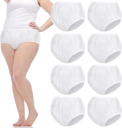 Vista 14 de 9 piezas de ropa interior impermeable para incontinencia, pantalones de plástico a prueba de fugas, protector de incontinencia, protector de pañal
