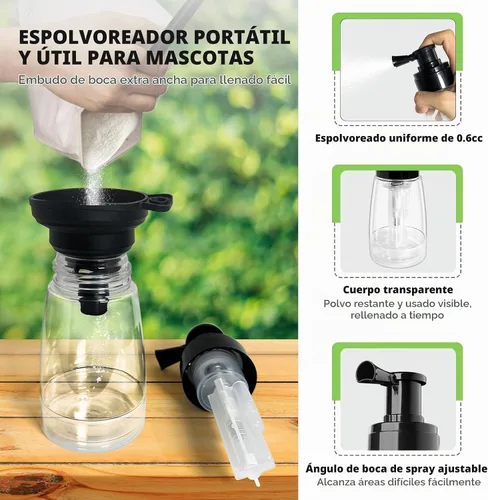 Vista 6 de Rociador de energía de tierra de diatomeas plumero de tierra de diatomeas 6OZ