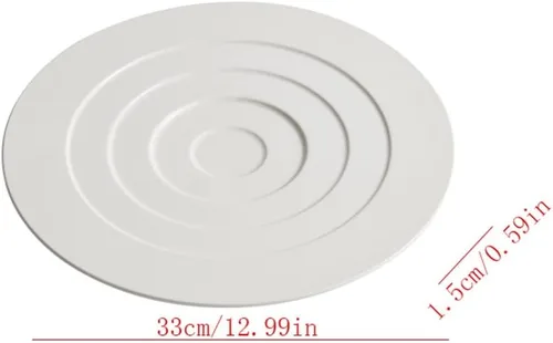 Vista 2 de EERINESS Dinner Plates Set Serving plate serving dish cold dishes Commercial restaurant hotel cooking dish plate ceramic western food plate