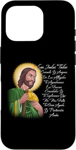 Vista 19 de Funda para iPhone 15 San Judas Tadeo Consuelo Y Amparo de Los Afligidos