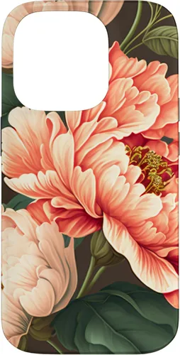 Vista 17 de Vintage Peony Inspired Flower Plant Lover Funny Gardening Case for iPhone 17