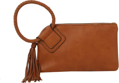 Vista 30 de Monedero de mano para mujer, cartera de noche con correa de mano, informal, formal, de cuero vegano, Metro Muse
