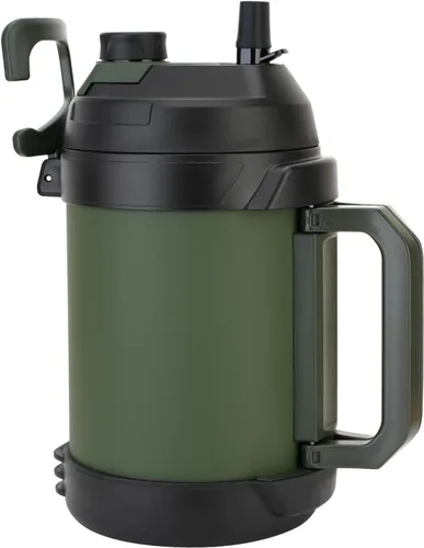 Vista 13 de Hydraful Jarra de galón, botella de agua grande de 128 onzas, jarra deportiva de acero inoxidable aislada, botella de agua de triple pared de vacío