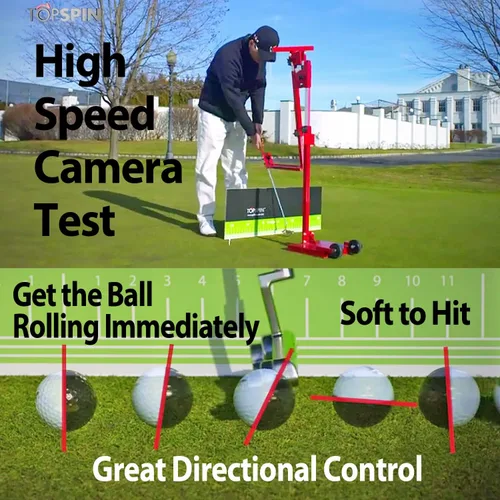 Vista 3 de TOPSPIN Paleta de putter de golf 3 diseñada para generar fácilmente topspin a través del efecto Gear - JAMESMILR (B3)