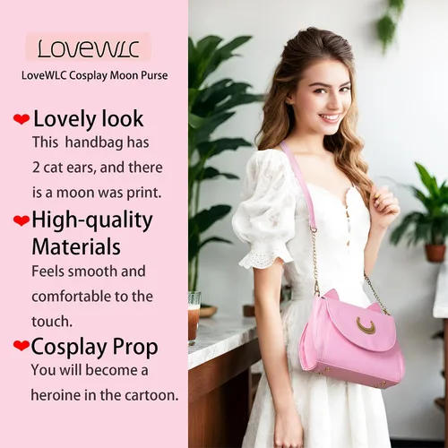 Vista 2 de Lady Sailor Moon - Bolso de hombro con orejas de gato Luna