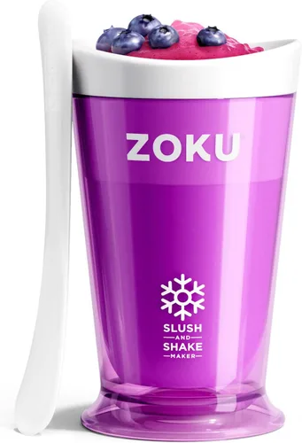 Vista 21 de Fábrica de batidos Zoku Slush y Shake Maker, color naranja, Casual, talla única , Azul