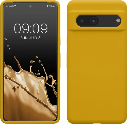 Vista 27 de kwmobile Funda compatible con Google Pixel 7 - Funda de silicona TPU con acabado suave - Piedra antigua