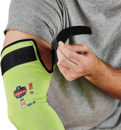 Vista 8 de Ergodyne ProFlex 7941 - Funda protectora resistente a los cortes, nivel de corte A4, par, lima, 18 pulgadas
