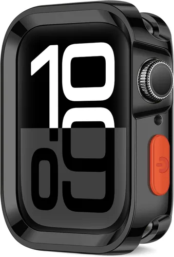 Vista 28 de Estuche Resistente Compatible con Apple Watch Case 41mm 40mm Series 9/8/7/6/5/4/SE3/2/1, Funda Protectora Amortiguadora de TPU Flexible y Suave