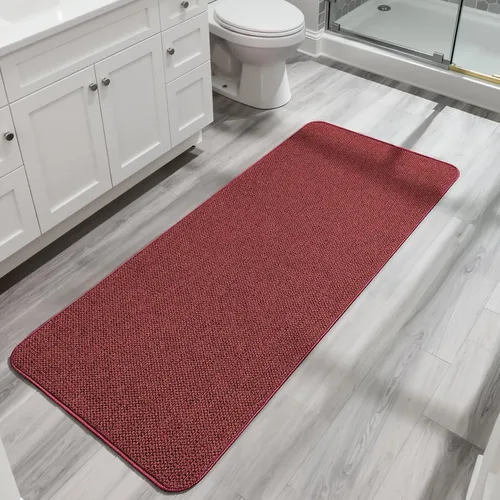 Vista 25 de Tapete de baño ultrafino, con base de goma, antideslizante, secado rápido, lavable a máquina, pelo bajo, absorbente, para ducha exterior, fregadero