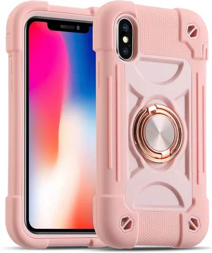 Vista 17 de MARKILL Compatible con iPhone Se3/iPhone Se2, Funda para iPhone 6/6S, Funda para iPhone 7/iPhone 8 de 4.7 Pulgadas con Soporte Anular, Funda
