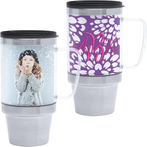 Vista 3 de Thermo-Temp Taza de viaje fotográfica de acero inoxidable de 16 oz