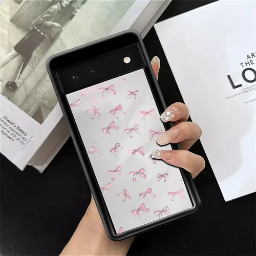 Vista 232 de Compatible con Google Pixel 4A 5G Mobile Case Creative Acrylic Panel trasero Silicona Protección Grip especialmente diseñado para Google Pixel 4A 5G