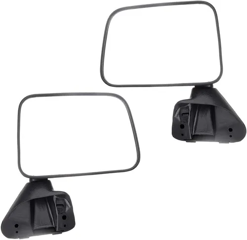Vista 41 de Conjunto de espejo lateral del conductor o del pasajero para Ford F150 F250 F350 plegable manual, sin calefacción, color negro liso, paquete de 1