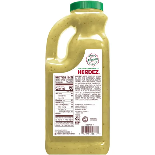 Vista 2 de HERDEZ Jarra de salsa de guacamole suave, 32 onzas (paquete de 2)