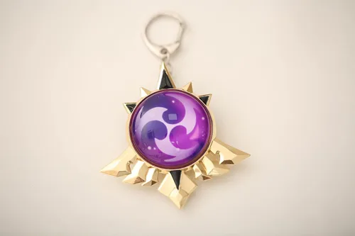Vista 8 de Loveqiqi Genshin Impact Vision - Llavero Mondstadt Pyro, accesorios de llavero para cosplay, réplica exacta del juego