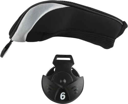 Vista 8 de Andux – Fundas de cabeza de palo de golf híbridos set de 4 con intercambiable Número Etiquetas con Dial No. Etiqueta Tubería de colores todos